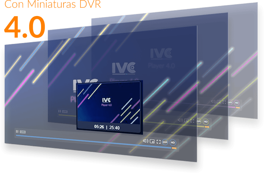 Player DVR 4.0 IVC instant Video cloud plataforma de streaming